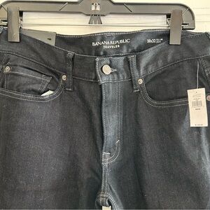NWT Banana Republic Traveler Jeans 30x32 Slim Fit Dark Indigo